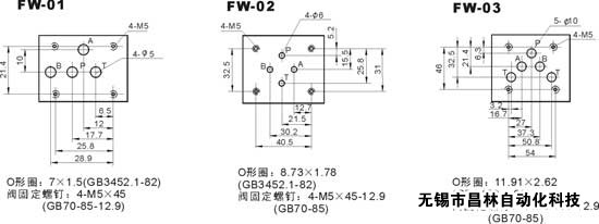 FW-01   FW-02    FW-03     電磁換向閥 