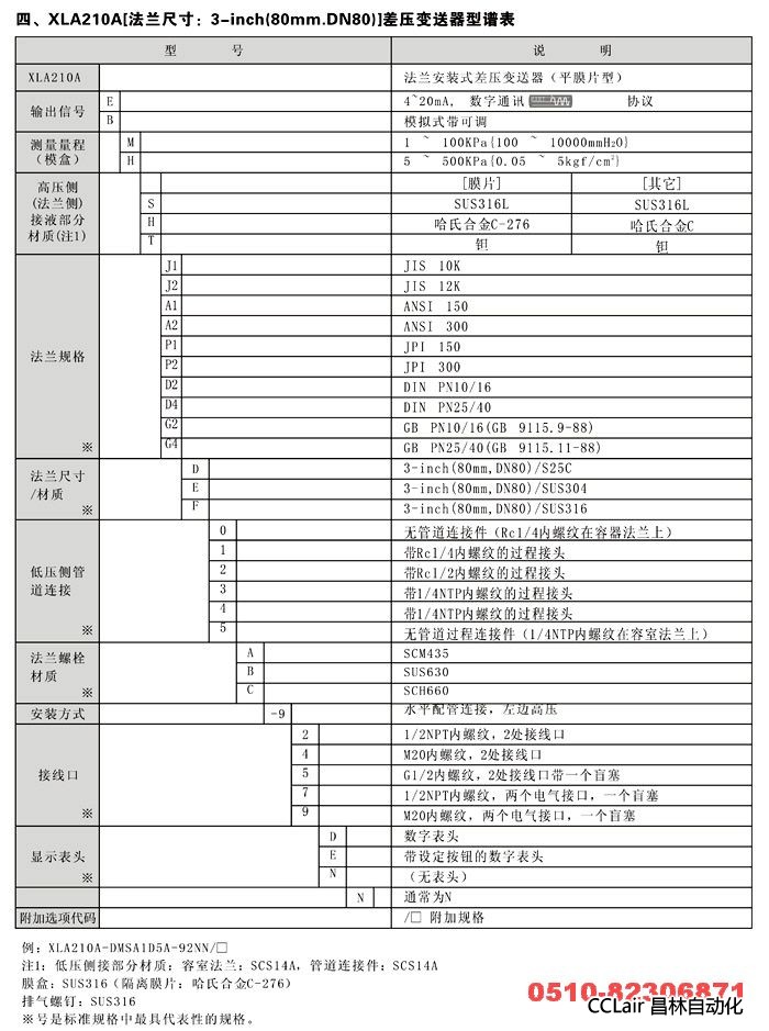 智能液位變送器 XLA210A XLA220A 