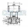 GUQ-10(G)，GUQ-16(G)，GUQ-20(G)，GUQ-25(G)，GUQ-32(G)，氣動(dòng)高真空球閥