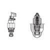 CNC-102-L2.0N,CNC-102-L0.2N,CNC-102-K2.0N,CNC-102-K0.2V,CNC-102-L2.0V,螺紋插裝式單向節(jié)流閥