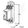 MDP-D12/MDP-D24,直流電源用 最大負(fù)載1A 插入型避雷器