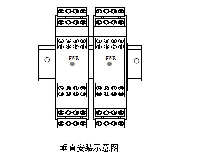 垂直安裝示意圖