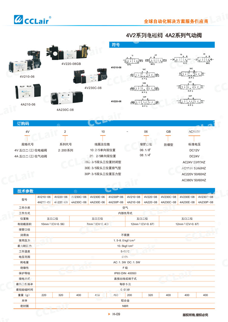 4V2系列電磁閥 4A2系列氣動(dòng)閥-1