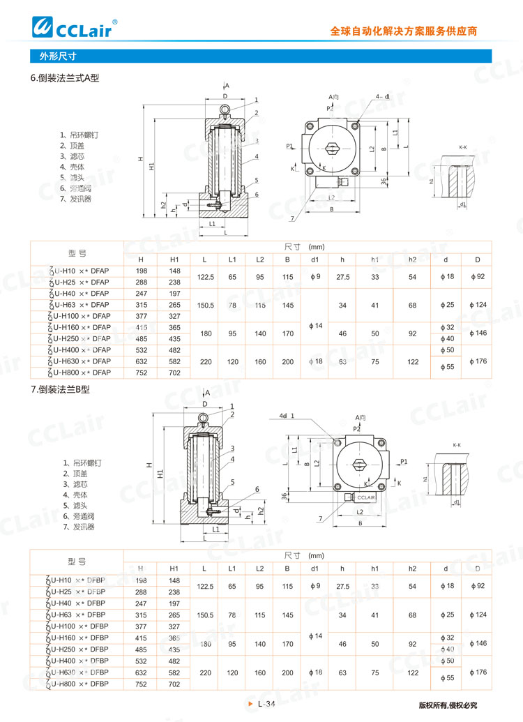 ZU-H、QU-H系列壓力管路過(guò)濾器-6