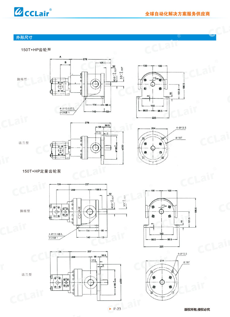 50T+HP，150T+HP定量高低壓組合泵-3